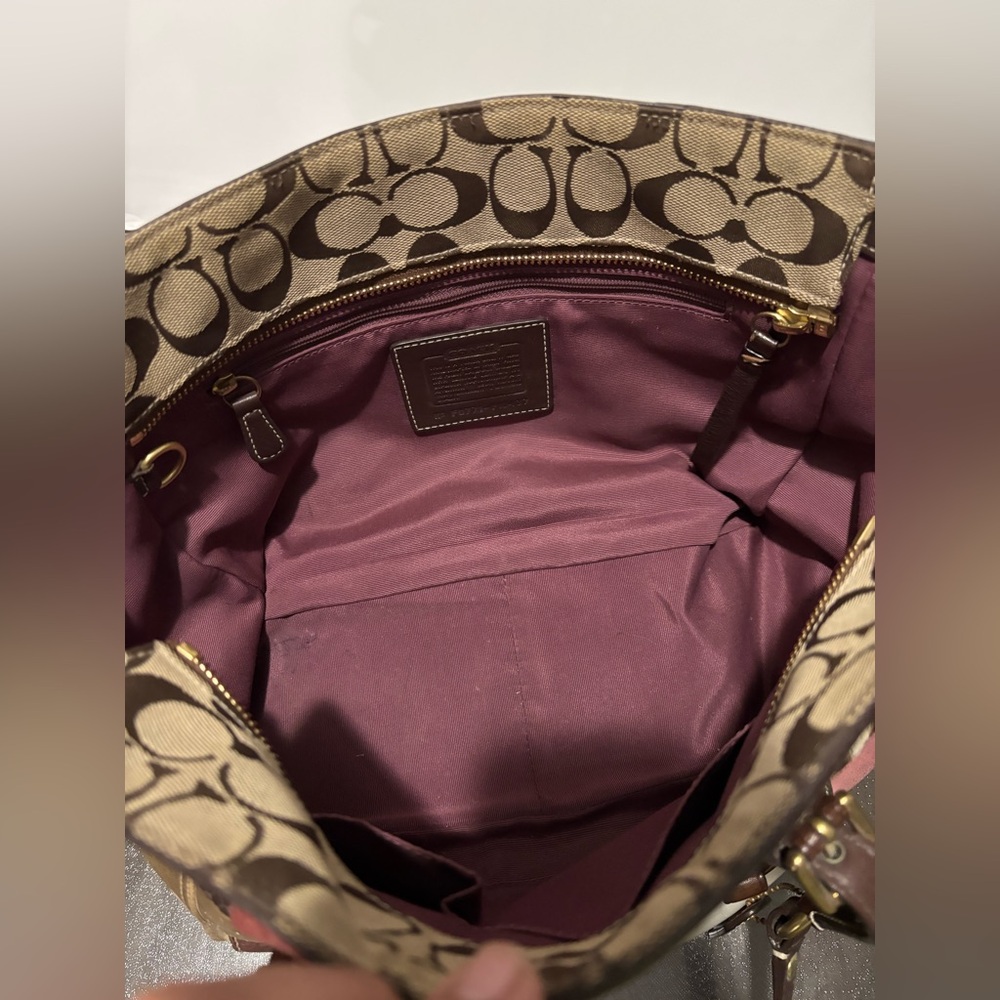 Coach Multicolor Patchwork Turn Lock Signature 10… - image 8